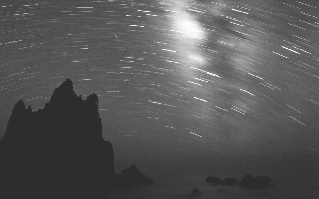 Étoiles au dessus de la mer pour illustrer un poème d’Edith Södergran.