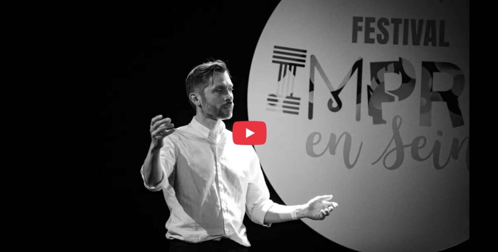 Caspar Schjelbred en conférence sur l’improvisation et la pratique scénique.